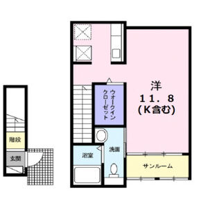 ワンルーム 間取り図
