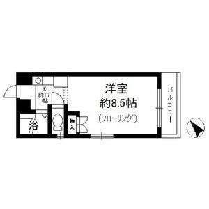 1K 間取り図