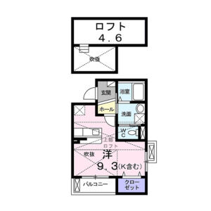 ワンルーム 間取り図