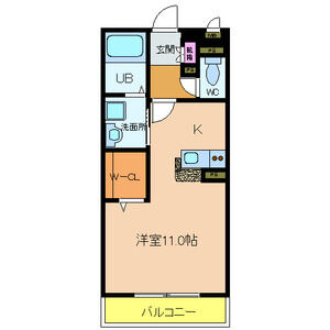 ワンルーム 間取り図