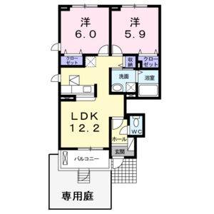 2LDK 間取り図