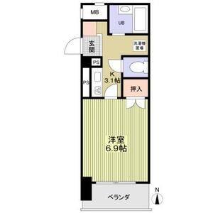 1K 間取り図