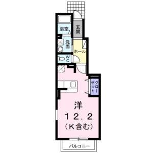 ワンルーム 間取り図