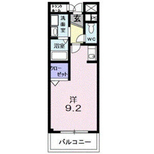 ワンルーム 間取り図