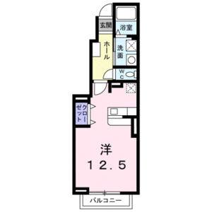 ワンルーム 間取り図