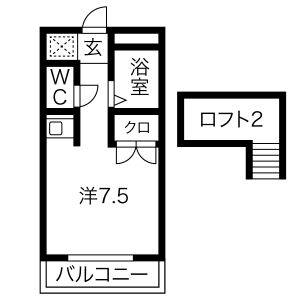 ワンルーム 間取り図