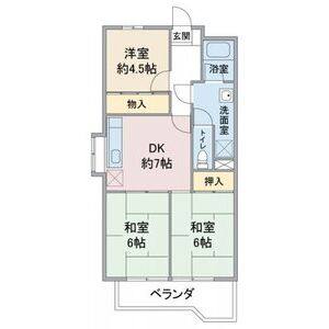 3DK 間取り図