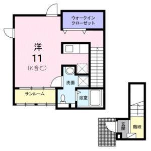 ワンルーム 間取り図