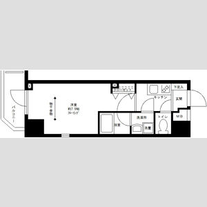 1K 間取り図
