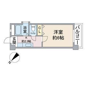 1K 間取り図