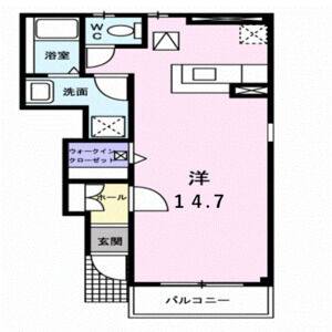 ワンルーム 間取り図