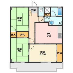 3DK 間取り図