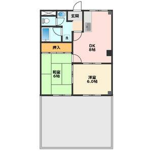 2DK 間取り図