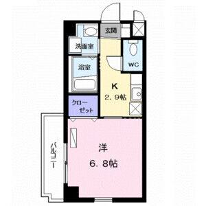1K 間取り図