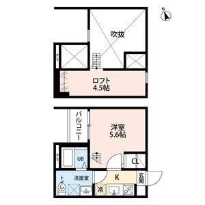 1K 間取り図