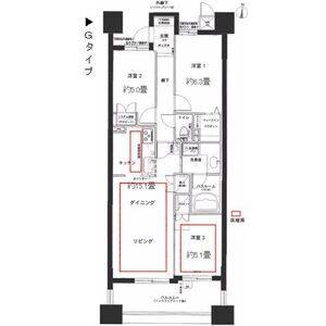 3LDK 間取り図