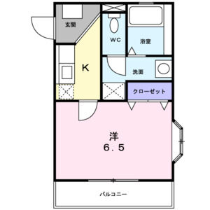 1K 間取り図