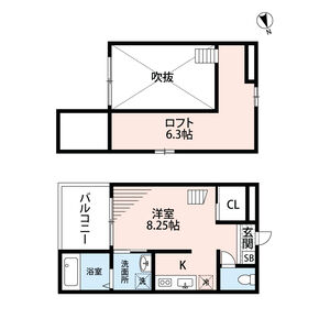 ワンルーム 間取り図