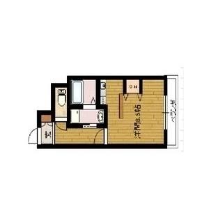 1DK 間取り図