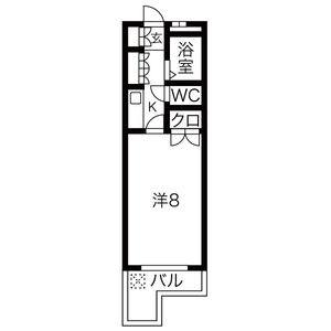 1K 間取り図