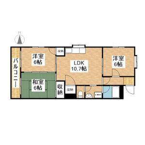 3LDK 間取り図