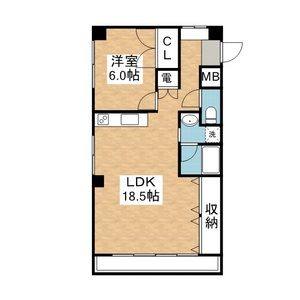 2DK 間取り図