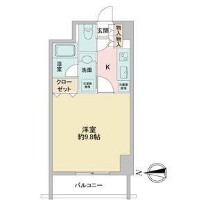 1K 間取り図