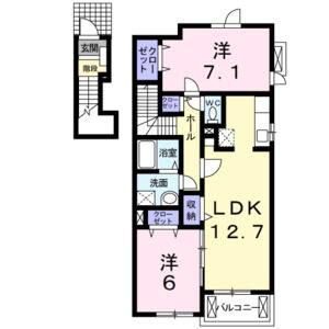 2LDK 間取り図