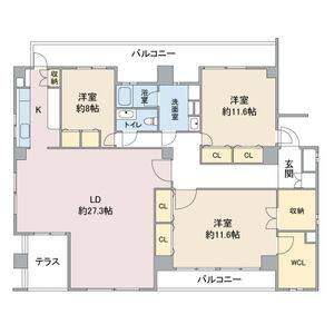 3LDK 間取り図