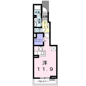 ワンルーム 間取り図