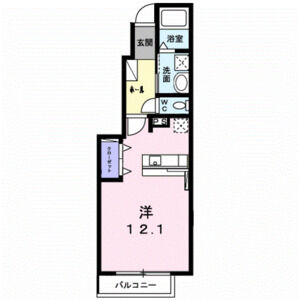 ワンルーム 間取り図
