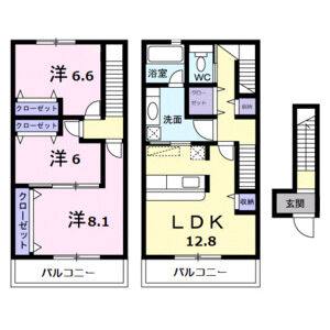3LDK 間取り図