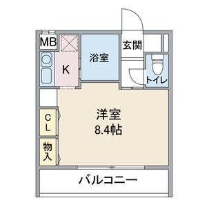 1K 間取り図