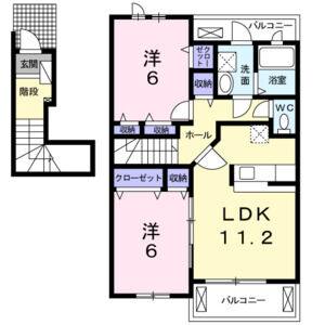 2LDK 間取り図