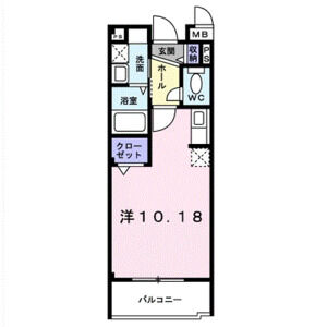ワンルーム 間取り図