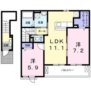 2LDK 間取り図