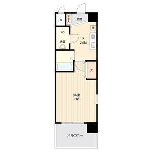 1K 間取り図