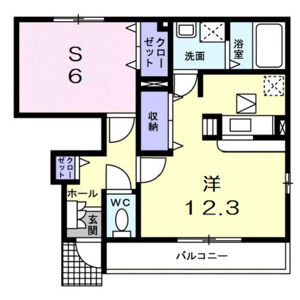 ワンルーム 間取り図