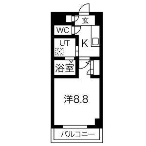 1K 間取り図