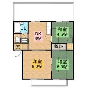 3DK 間取り図
