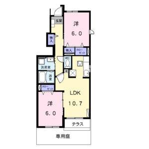 2LDK 間取り図