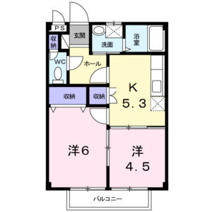 2K 間取り図