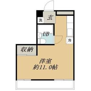 ワンルーム 間取り図