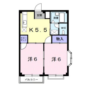 2K 間取り図