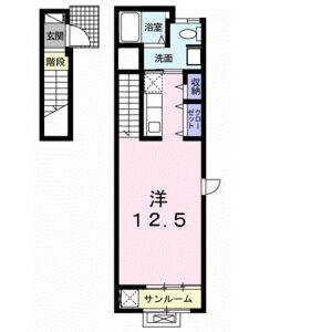 ワンルーム 間取り図