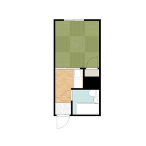 1R 間取り図