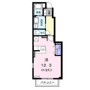 ワンルーム 間取り図