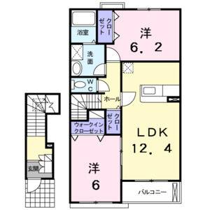 2LDK 間取り図