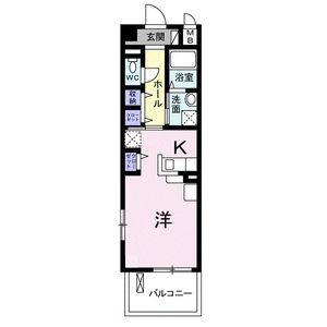 ワンルーム 間取り図