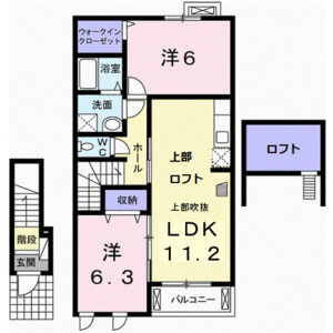 2LDK 間取り図